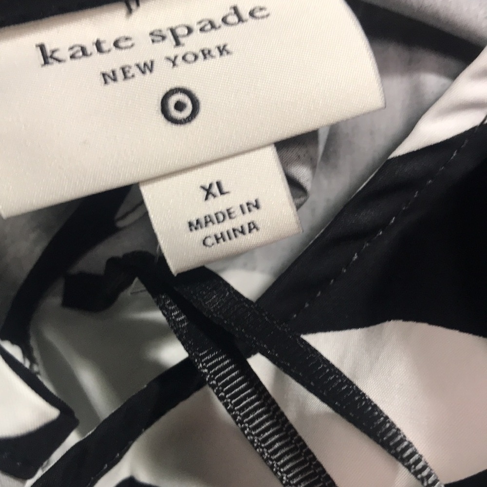 Kate Spade X Target Floral Black and White Pleated Cotton Tank  | NWT - Picture 8 of 8